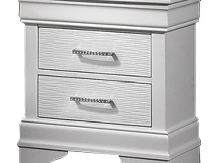 Nightstand With Drawers - White