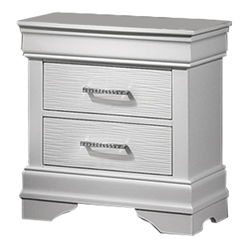 Nightstand With Drawers - White