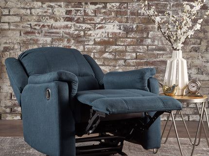 Contemporary Glider Recliner With Swivel Function