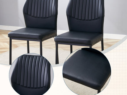 Ergonomic Simple Chair With Metal Leg