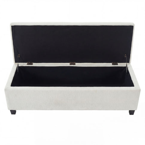 Upholstered Storage Ottoman Bench