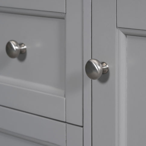 Bathroom Vanity With Top Sink, 2 Drawers And Tip Out Drawer, Rectangular Design