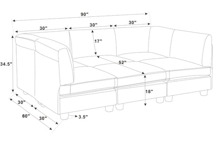 Upholstered Modular Sectional