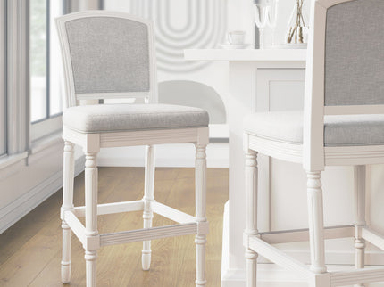 Stool With Upholstered Seat And Back