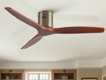 Low Profile Flush Mount Ceiling Fan Without Light