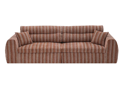3 Seater, Couch With Throw Pillows For Living Room