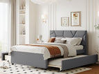 Dark Gray / Full / 2 Drawers, Trundle