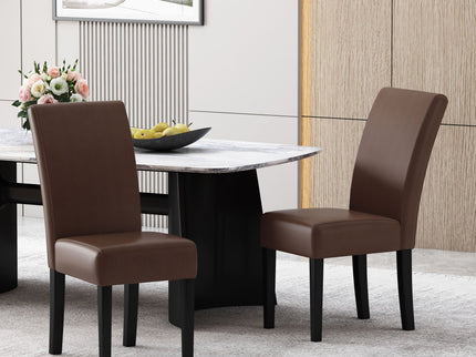 Contemporary Dining Chair With Rubberwood Legs (Set of 2)