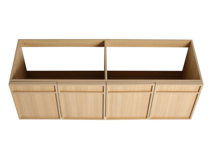 Wall-Mounted Bathroom Vanity With Resin Sink And Soft Closing Doors