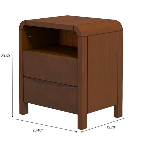 Lionel - Nightstand 2 Drawer - Brown