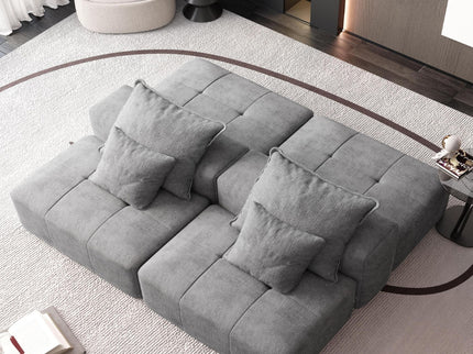 Modern Oversized Diy Combination Modular Sectional Sofa With Pillows