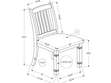 Transitional Dining Chair (Set of 2)