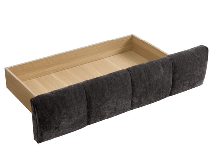 Modern Platform Bed Frame With Thick Fabric
