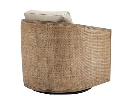 Barrel, Comfy Round Accent Sofa Chair With 360 Degree Swivel, Leisure Arm