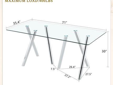 Dining Table With Transparent Surface