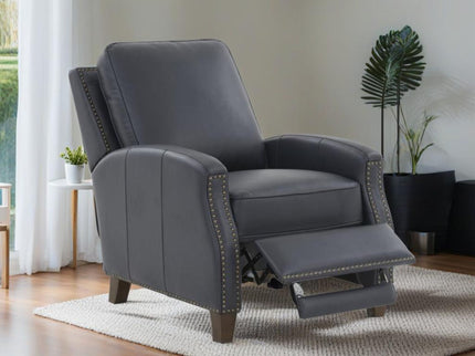 Jack - Push Back Recliner With Track Arms And Nailhead Accents