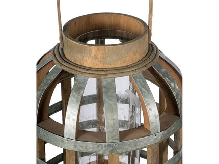 Decorative Lantern With Handle, Wooden Lantern For Indoor Outdoor, Home Garden Wedding