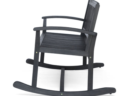 Baxter - Rocking Loveseat - Dark Gray