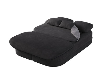 2 In 1 Foldable Sofa Bed With Multi Functional Blanket, Floor Lounge Sofa