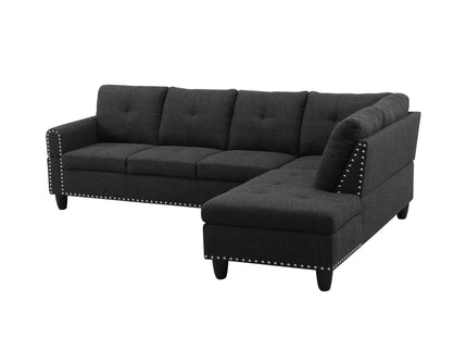 L - Shaped Sectional Sofa With Movable Left Chaise