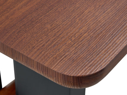 Compact Dining Table - Walnut / Black