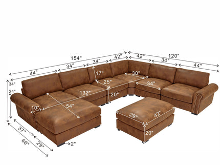 Modular Sectional - Brown