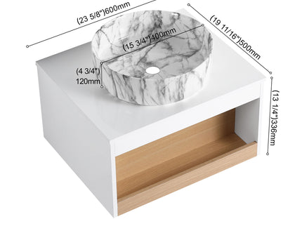 Floating Bathroom Vanity With Vessel Sink