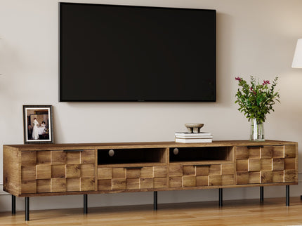 TV Stand With 2 Drawers, Media Console Table, Storage Cabinet With Cable Management