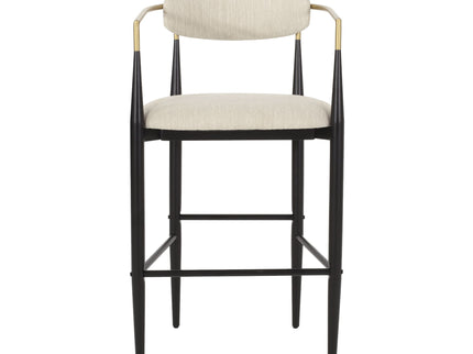 Upholstered Bar Stools With Backs For Kitchen Island (Set of 2)