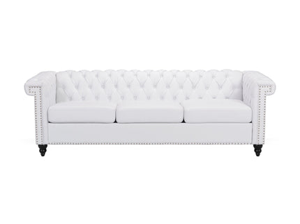 Chesterfield Style 3 Seater Sofa With Deep Button Tufting