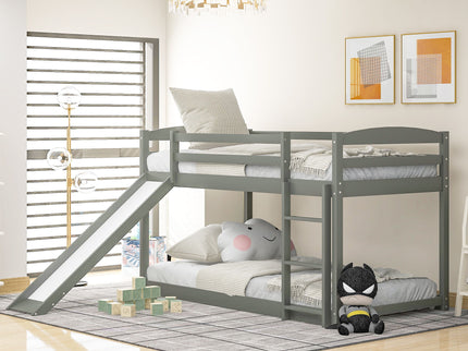 Durable Bunk Bed With Convertible Slide And Ladder