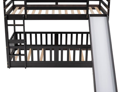 Bunk Bed With Convertible Ladder And Slide