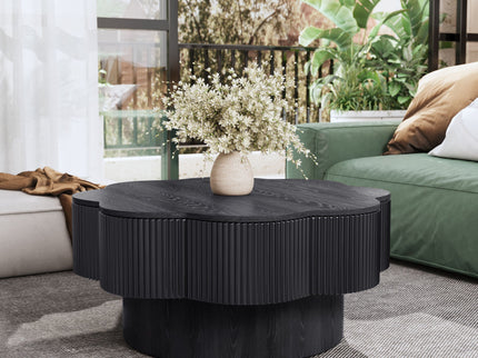Modern Plum Blossom Shaped Coffee Table With Storage