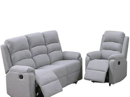 Modern Living Room Set With Manual Recliner