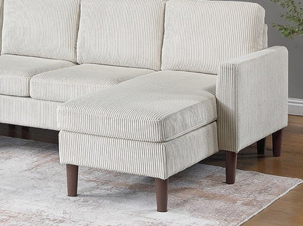 Sectional Set With Dual Chaises And Square Arms