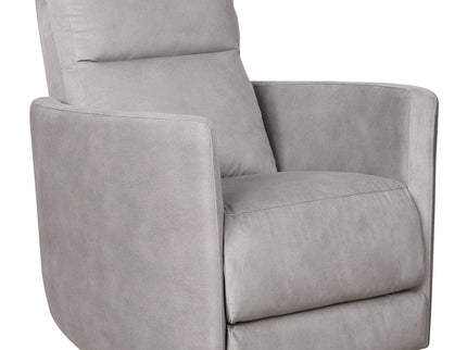 Lawson - Swivel Glider Suede Recliner Chair - Latte
