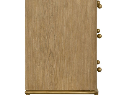 3 Drawer Nightstand With USB Ports - Brown