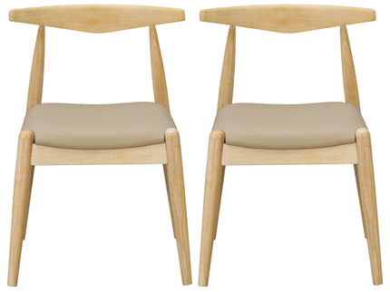 Dining Chairs With Ergonomic Backrest (Set of 2)