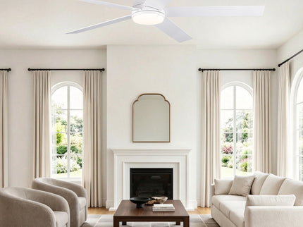 Flush Mount Ceiling Fan With Light