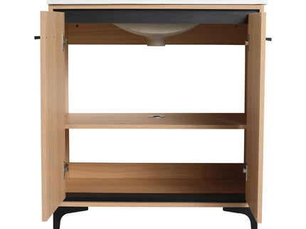Modern Bathroom Vanity Base With Basin And Storage Cabinet