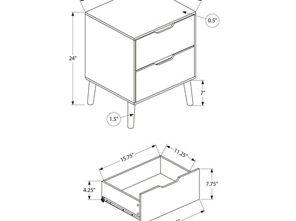 Modern Accent Table With Storage Drawers