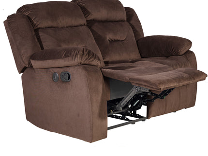 Modern Loveseat With Pillow Arms, Plush Backrest, Horizontal Tufting, USB Port
