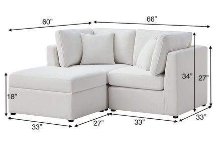 Chauncy - Sectional With Storage Ottoman