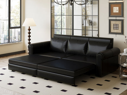 Chesterfield Sofa & Pull Out Bed