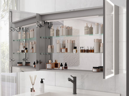 Bathroom Medicine Cabinet With Lights, LED Medicine Cabinet With Mirror, Lighted Medicine Cabinet With Defogger