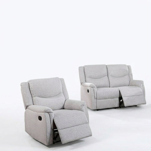 2 Piece Living Room Set With Loveseat And Recliner
