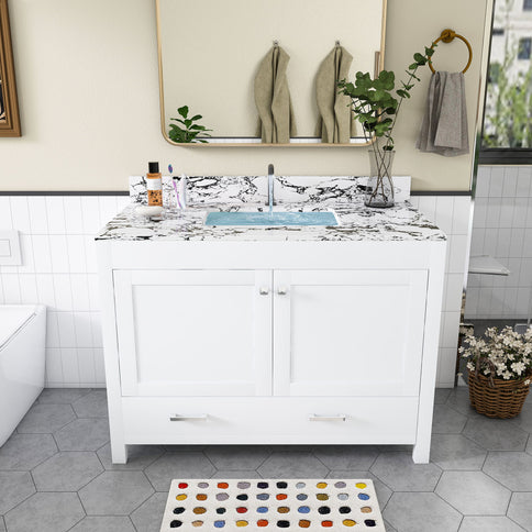 Bathroom Vanity & Storage - White