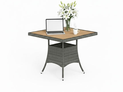 All-Weather Square Rattan Patio Dining Table