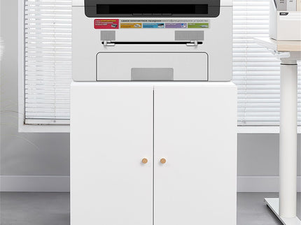 Office Furniture Copier Cabinet 2 Door Steel Copier Stand Mobile Pedestal File Printer Stand