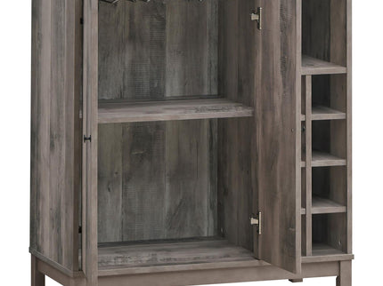 Wine Cabinet With 2 Doors - Gray